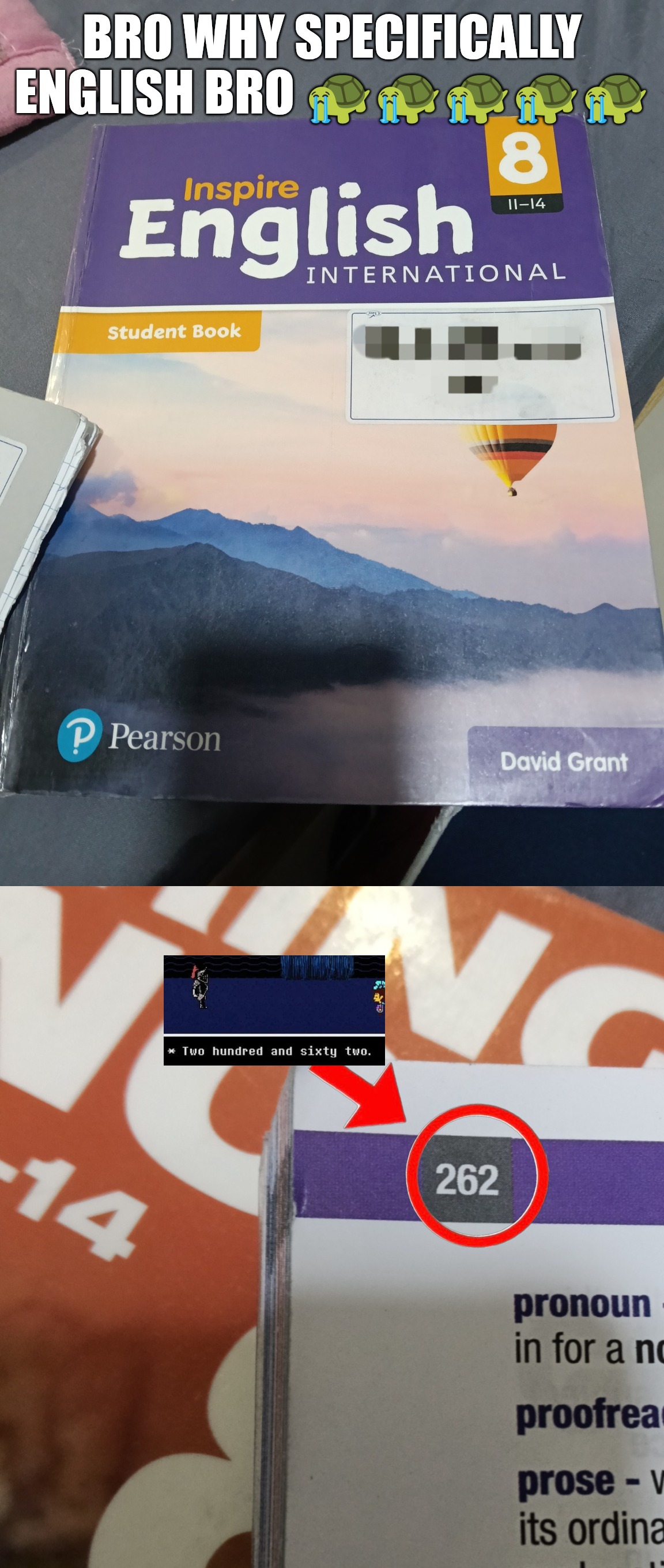 Nahhhhhh even school catching on | BRO WHY SPECIFICALLY ENGLISH BRO 😭😭😭😭😭 | made w/ Imgflip meme maker