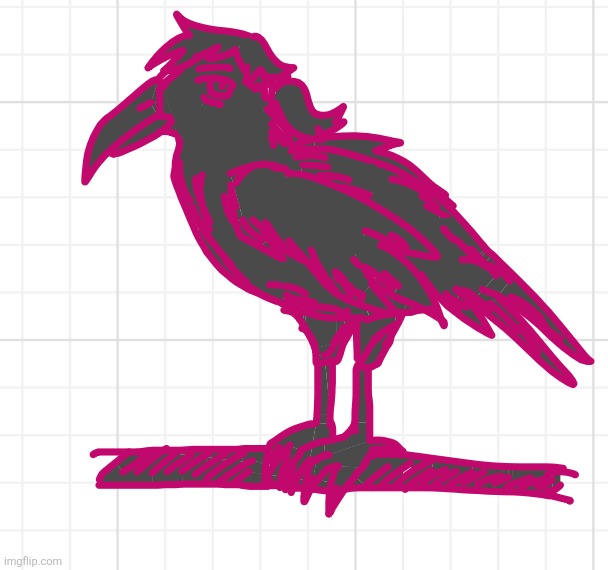 Me as a raven?!?! | image tagged in dea,drawing | made w/ Imgflip meme maker