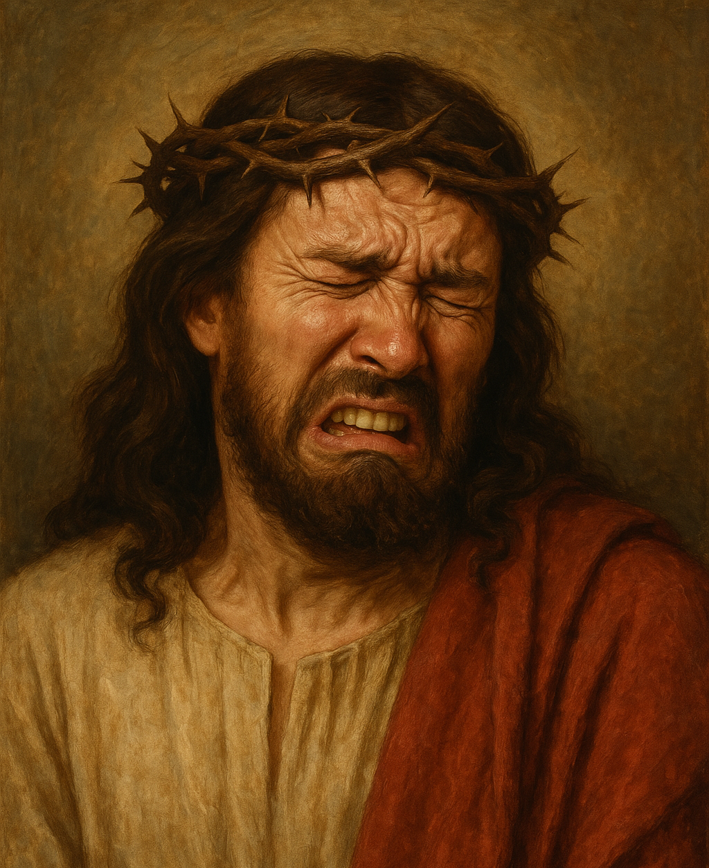 Jesus Cringe Blank Meme Template