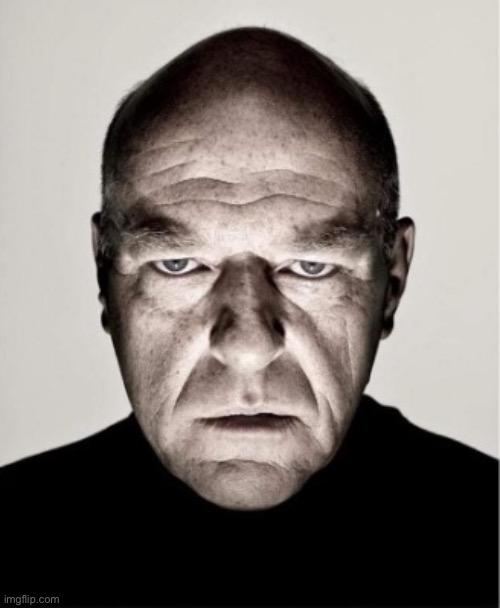 sad Hank from Breaking Bad | image tagged in sad hank from breaking bad | made w/ Imgflip meme maker