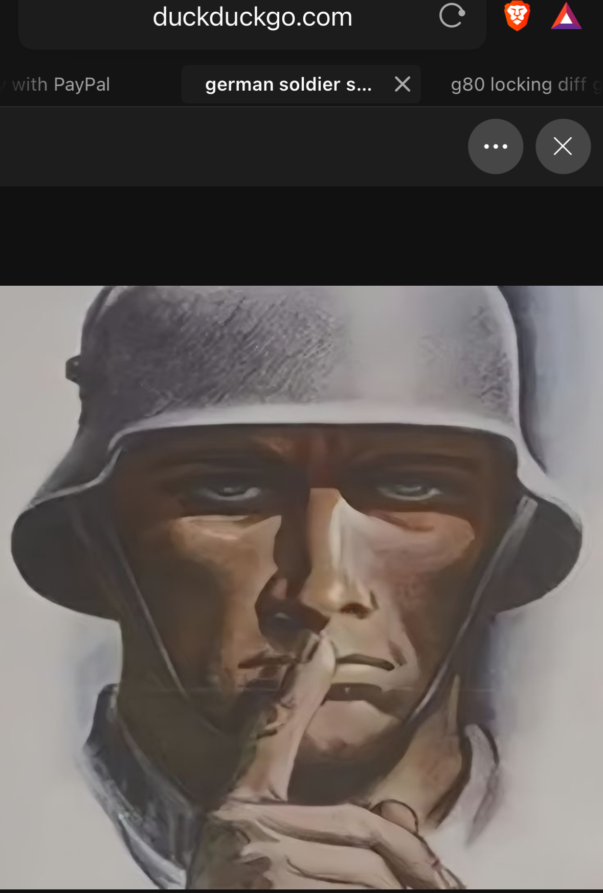 German soldier shushing Blank Meme Template