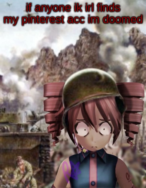 teto yard stare | if anyone ik irl finds my pinterest acc im doomed | image tagged in teto yard stare | made w/ Imgflip meme maker