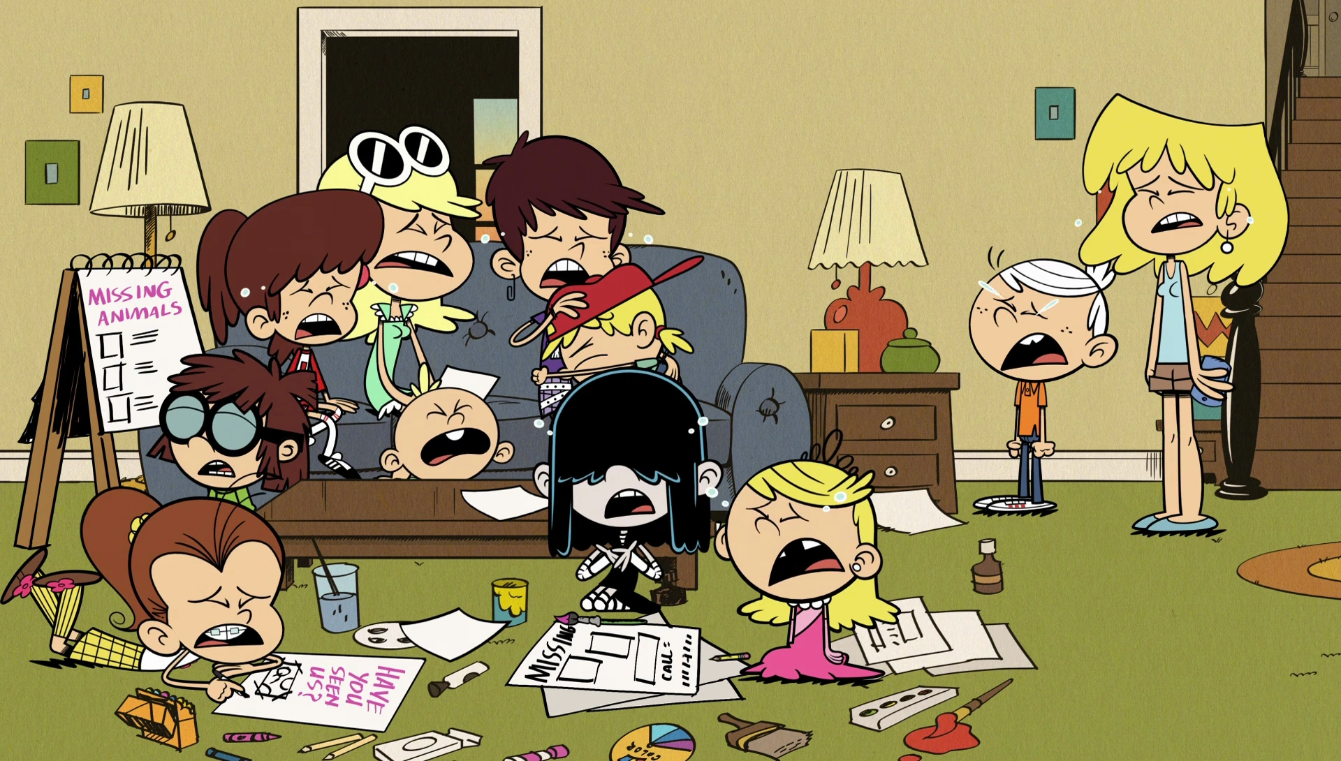 Loud Siblings Crying Blank Meme Template