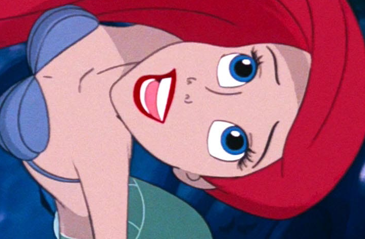 Close Up Of Princess Ariel Blank Meme Template