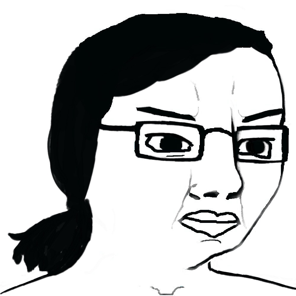 Female Chud Blank Meme Template