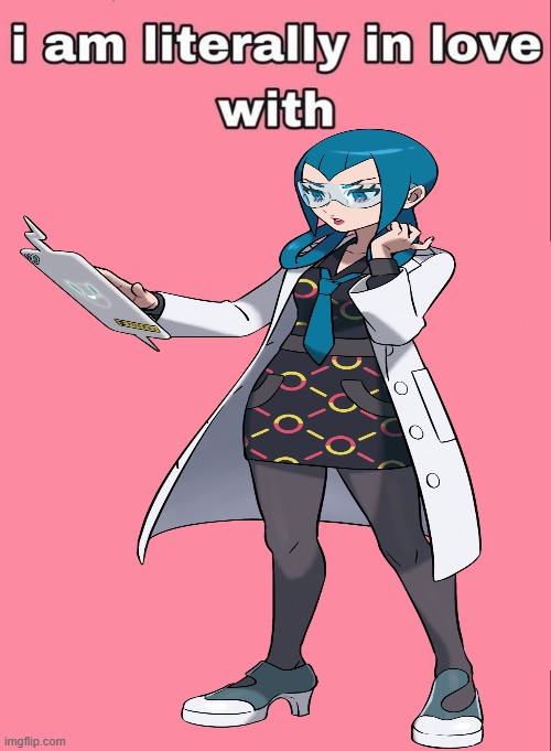 i am literally in love with professor mable | image tagged in i am literally in love with blank,pokemon,video games,gaming,nintendo switch,professor mable | made w/ Imgflip meme maker