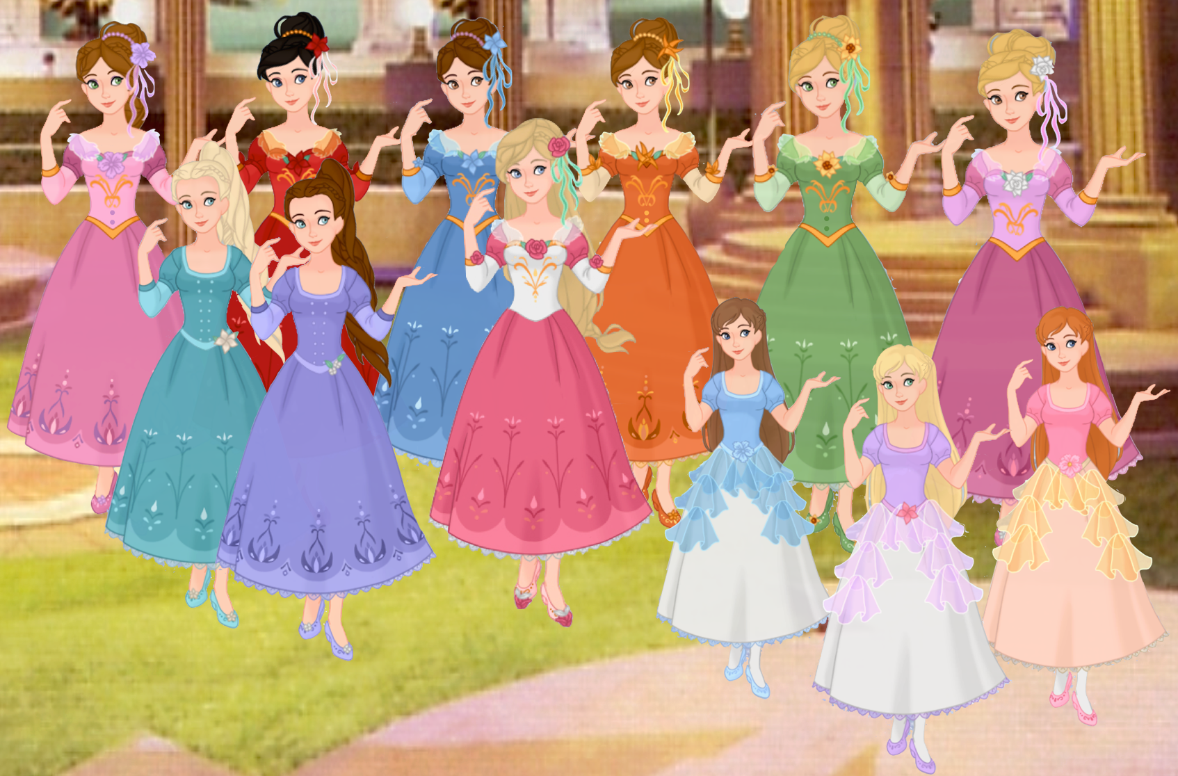 Barbie The 12 Dancing Princesses Blank Meme Template