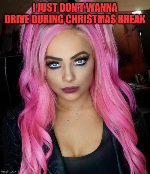 I JUST DON'T WANNA DRIVE DURING CHRISTMAS BREAK | made w/ Imgflip meme maker