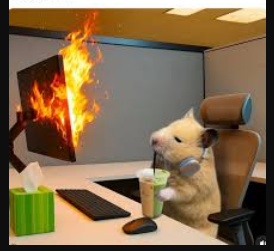 spreadsheet on fire Blank Meme Template