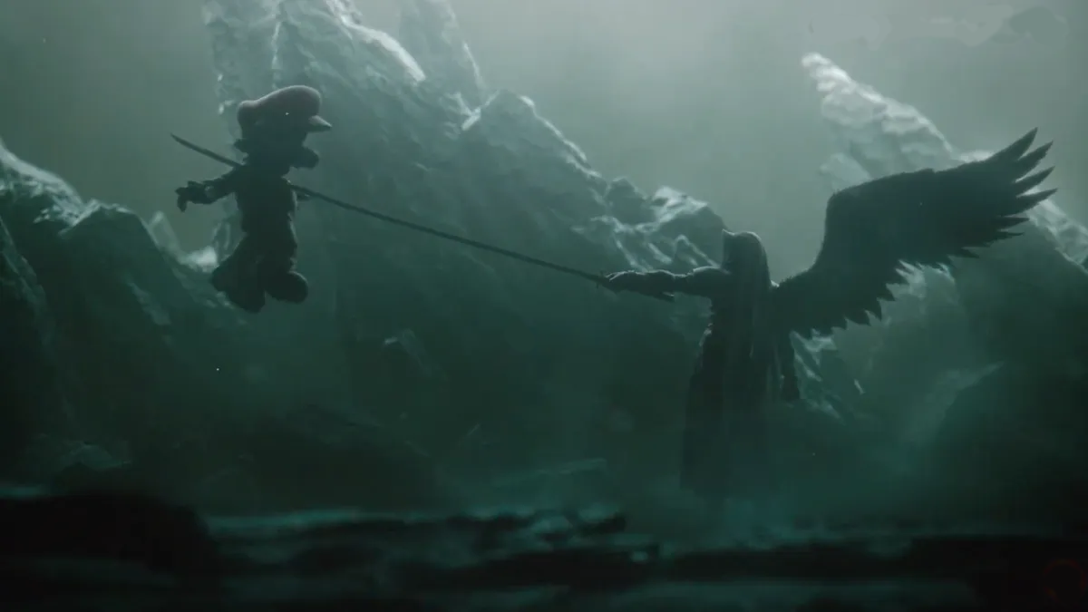 Mario dies to Sephiroth Blank Meme Template