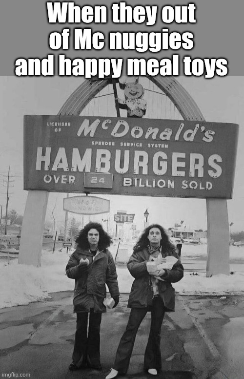 Eddie Van Halen look kinda pissed lol | When they out of Mc nuggies and happy meal toys | made w/ Imgflip meme maker