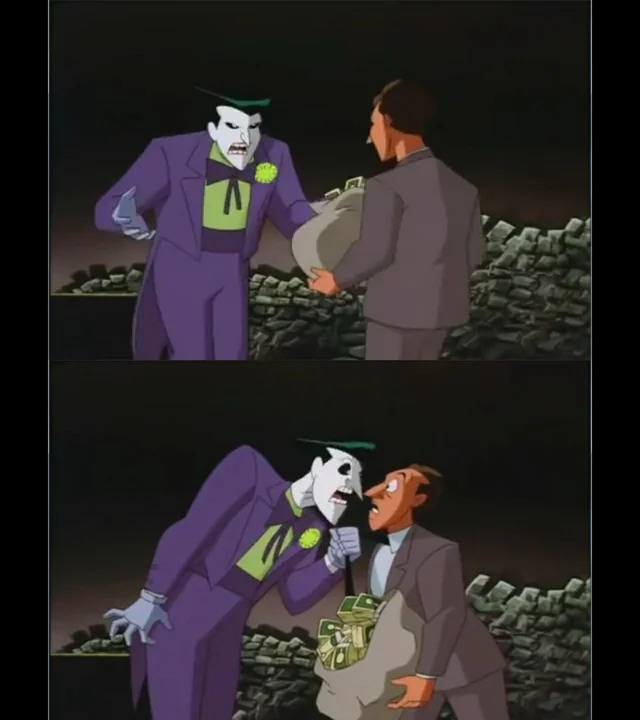 High Quality I'm crazy enough to take on Batman BUT THE I.R.S?! NO THANK YOU! Blank Meme Template