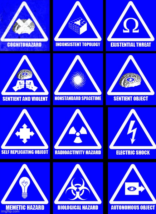 Sing thaumiel Warning Blank Meme Template