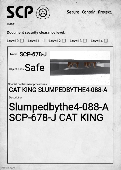 Scp-678-J Document Blank Meme Template