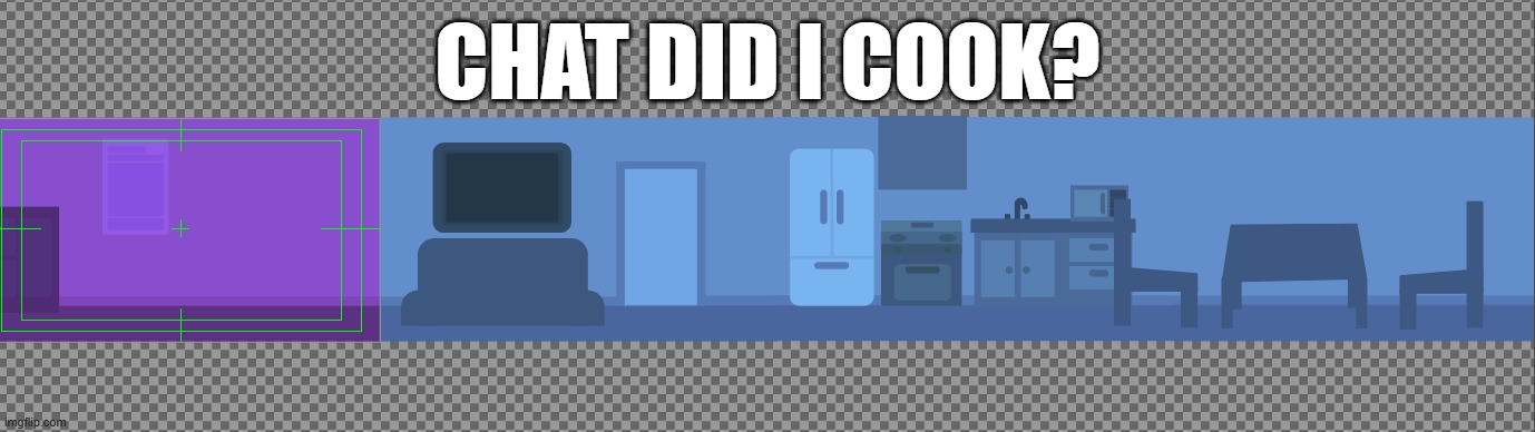 this is for the first scene for the intro | CHAT DID I COOK? | made w/ Imgflip meme maker