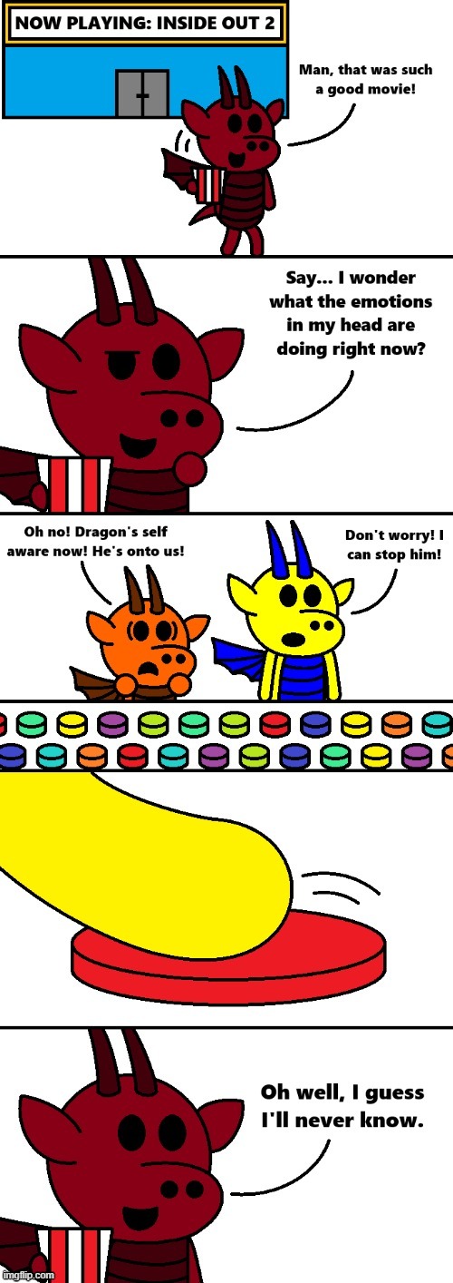 Joy And Anxiety [OC] | image tagged in inside out 2,joy,anxiety | made w/ Imgflip meme maker