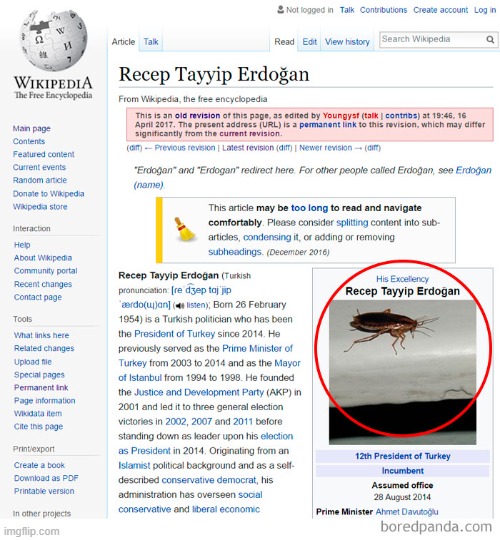 Wikipedia Vandalism | image tagged in wikipedia,vandalism,funny vandalism | made w/ Imgflip meme maker