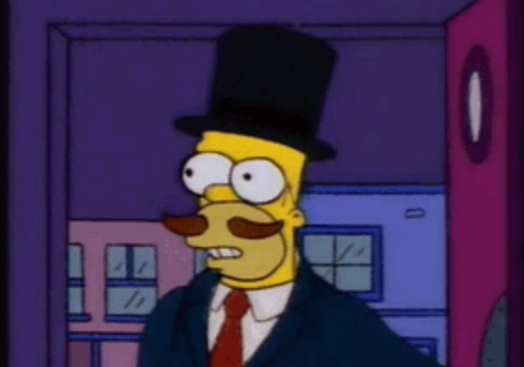 Classy Homer Simpson Blank Meme Template