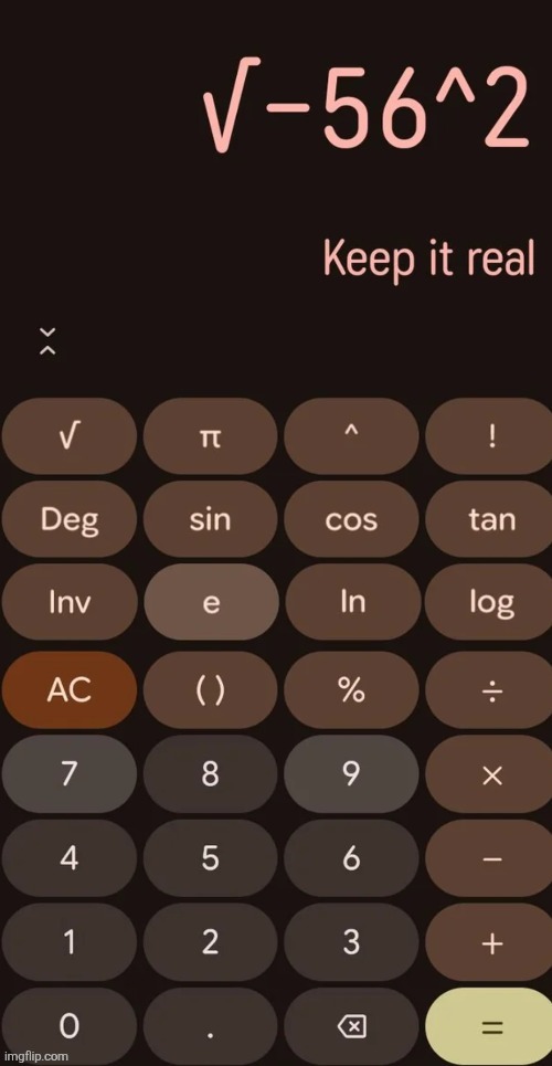 image tagged in calculator | made w/ Imgflip meme maker