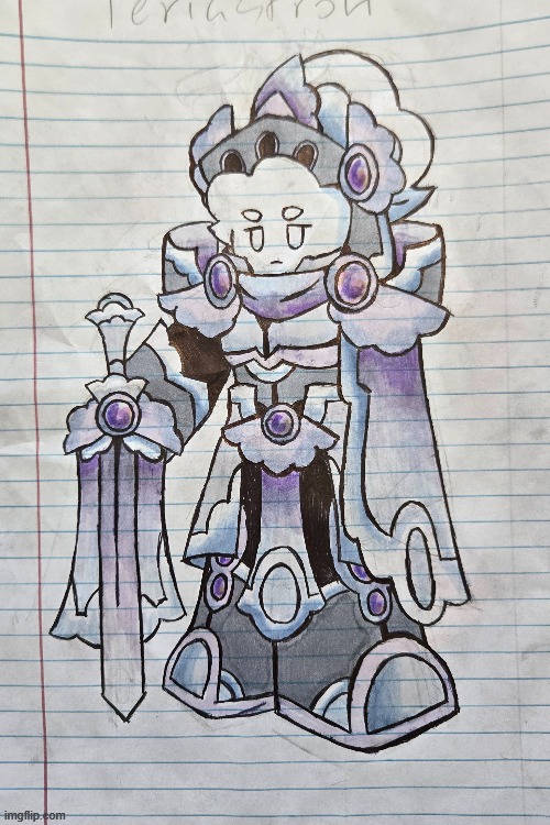 NEW PHIGHTING! OC this is Periastron! turns out i CAN draw knights! :D also i used Crayola for coloring | made w/ Imgflip meme maker