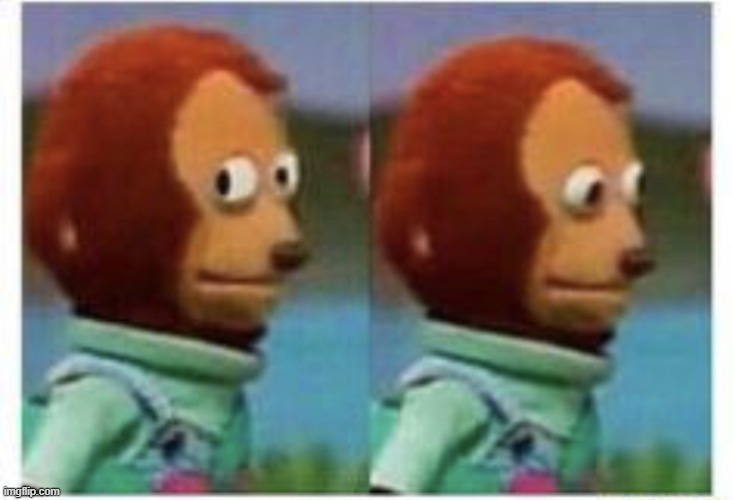 image tagged in side eye teddy | made w/ Imgflip meme maker