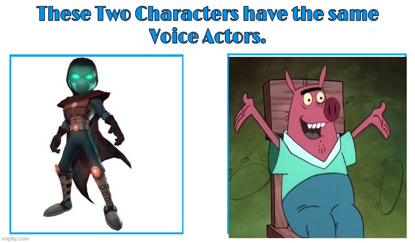 Roger Bumpass 2 | image tagged in same voice actor,catdog,ratchet and clank,playstation,nickelodeon,roger bumpass | made w/ Imgflip meme maker