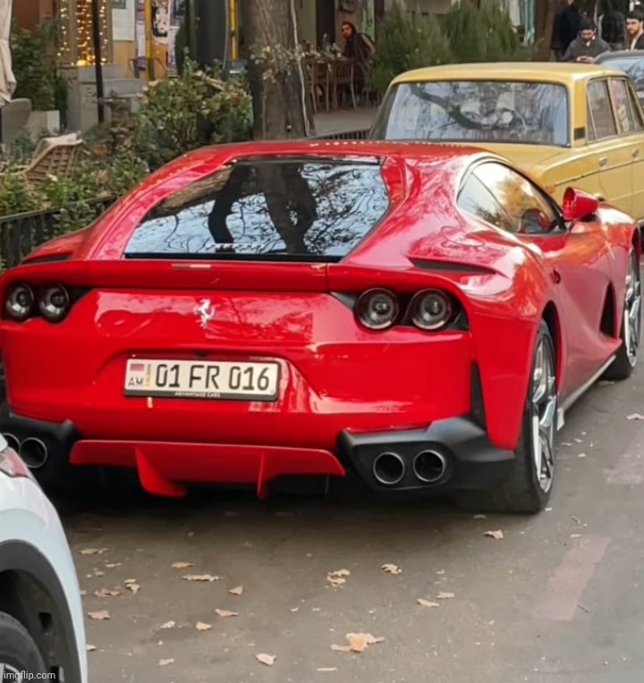 Ferrari 812 In Armenia: MrFidgetSpinner Check This Out! | image tagged in ferrari,armenia,cars | made w/ Imgflip meme maker