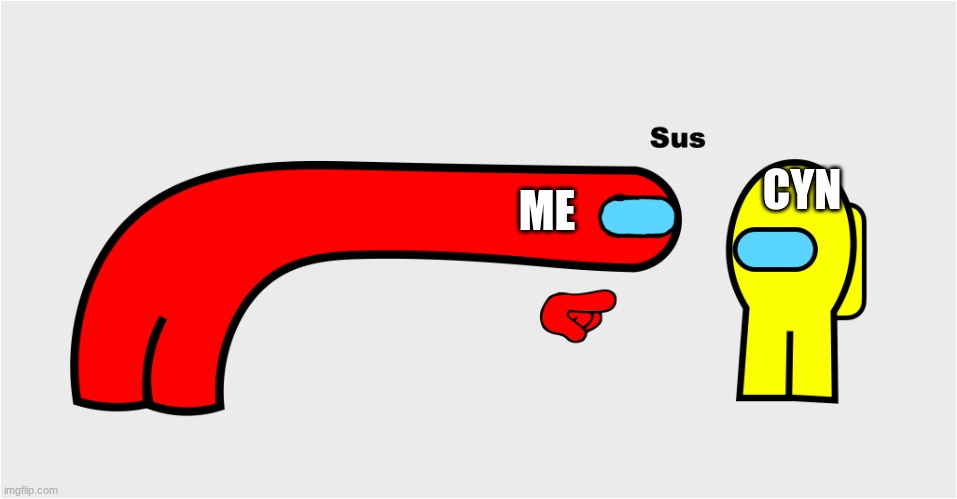 CYN ME | image tagged in among us sus | made w/ Imgflip meme maker