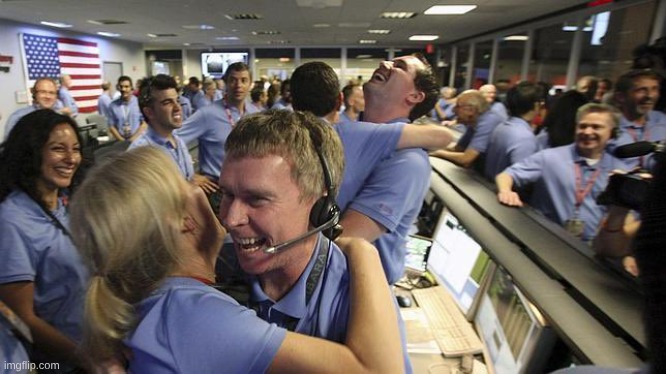 Nasa employee hugging | image tagged in nasa employee hugging | made w/ Imgflip meme maker