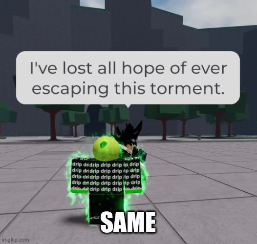 Poor guy! | SAME | image tagged in roblox | made w/ Imgflip meme maker