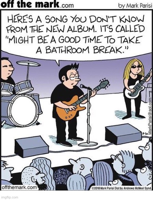 Play “Free Bird”!… | image tagged in repost,off the mark,comics,band,new song | made w/ Imgflip meme maker