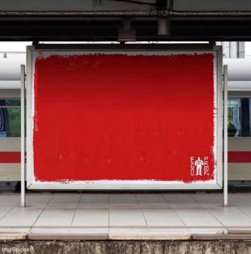 Red poster Blank Meme Template