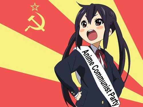 Anime girl communist Blank Meme Template