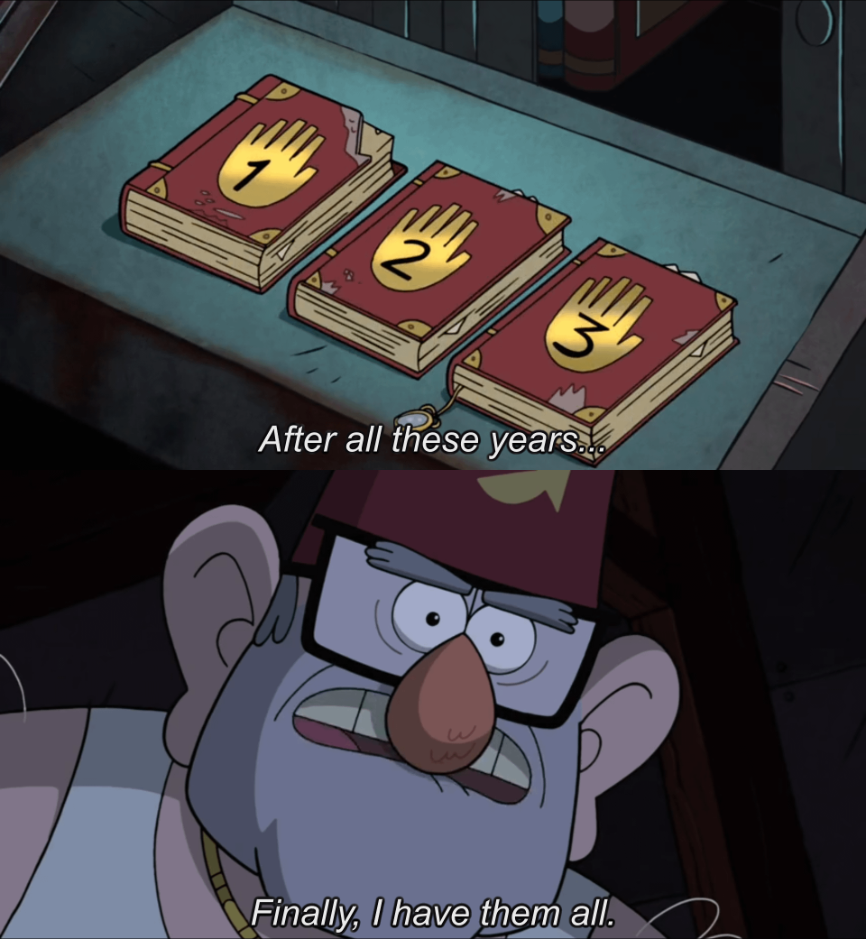 Stan has all 3 books Blank Meme Template
