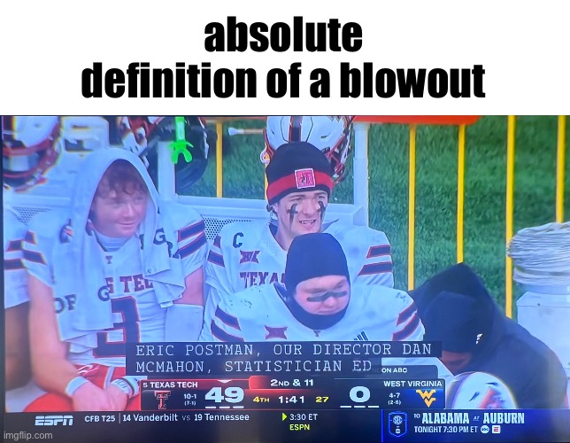 brutal | absolute definition of a blowout | image tagged in funny,memes,sports,football | made w/ Imgflip meme maker