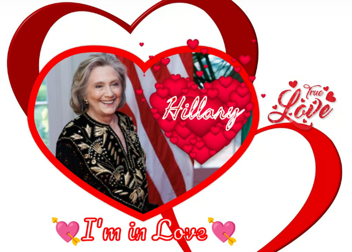 Hillary Clinton I'm in Love Blank Meme Template