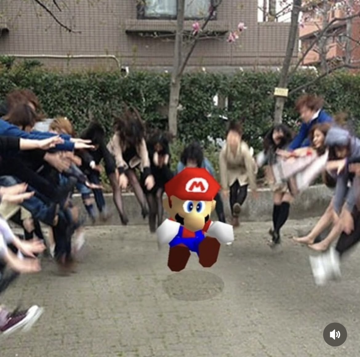 Mario moshpit Blank Meme Template