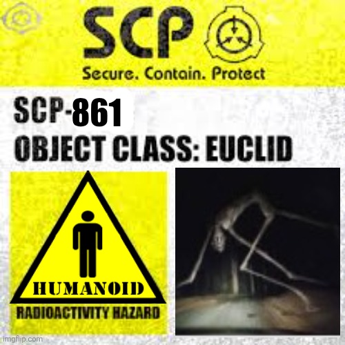 SCP-003 Label | 861 | image tagged in scp-003 label | made w/ Imgflip meme maker