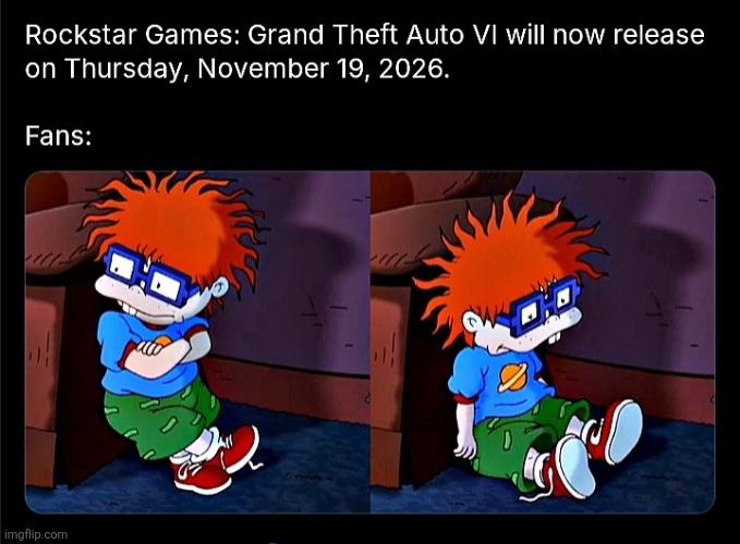 image tagged in rugrats,the rugrats movie,chucky finster,gta 6,memes,rockstar | made w/ Imgflip meme maker