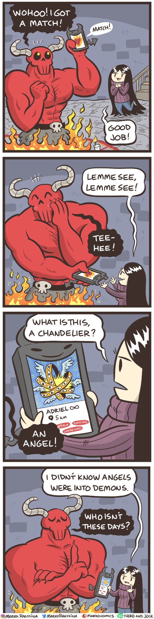 image tagged in olga,devil,match,angel,biblically accurate angel,demons | made w/ Imgflip meme maker