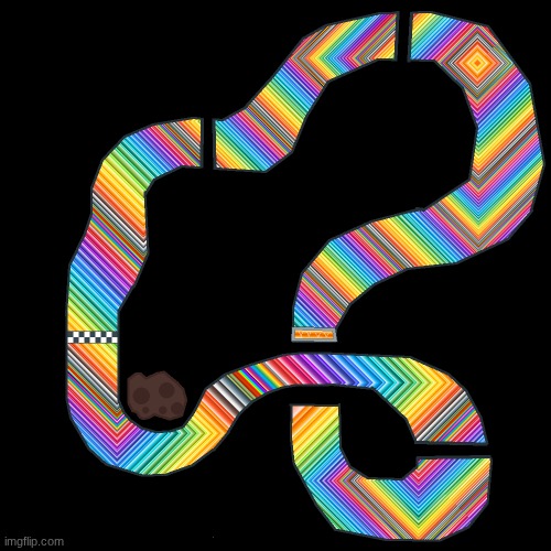 rainbow road i made, thoughts? | made w/ Imgflip meme maker