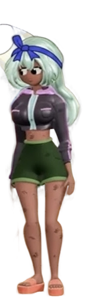 Dolly Dimpley with blue ribbon Blank Meme Template