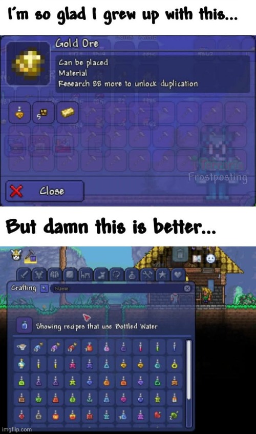 Vanilla Magic Storage coming to the Terraria 1.4.5 update late December - mid January! | made w/ Imgflip meme maker
