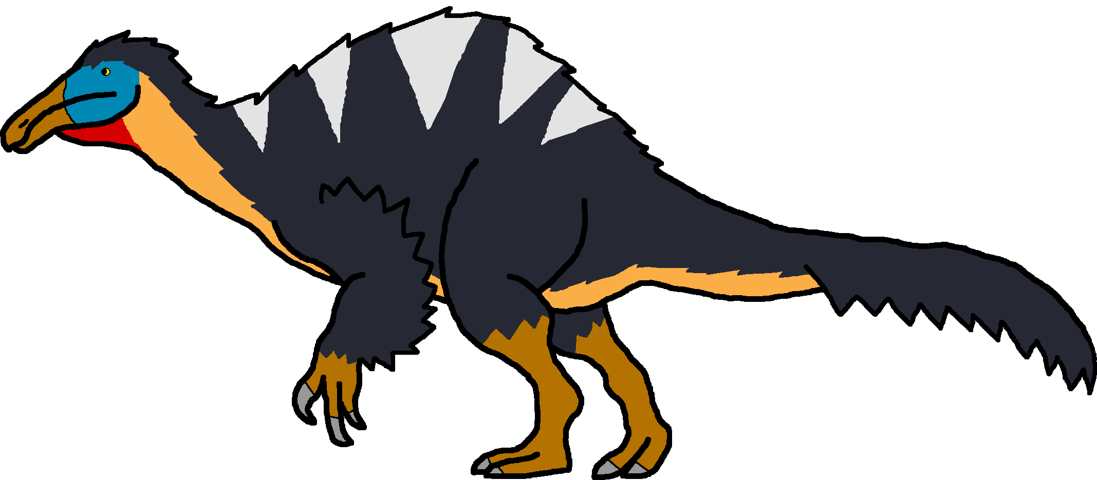 Male Deinocheirus (Paleoverse + EOIverse) Blank Meme Template