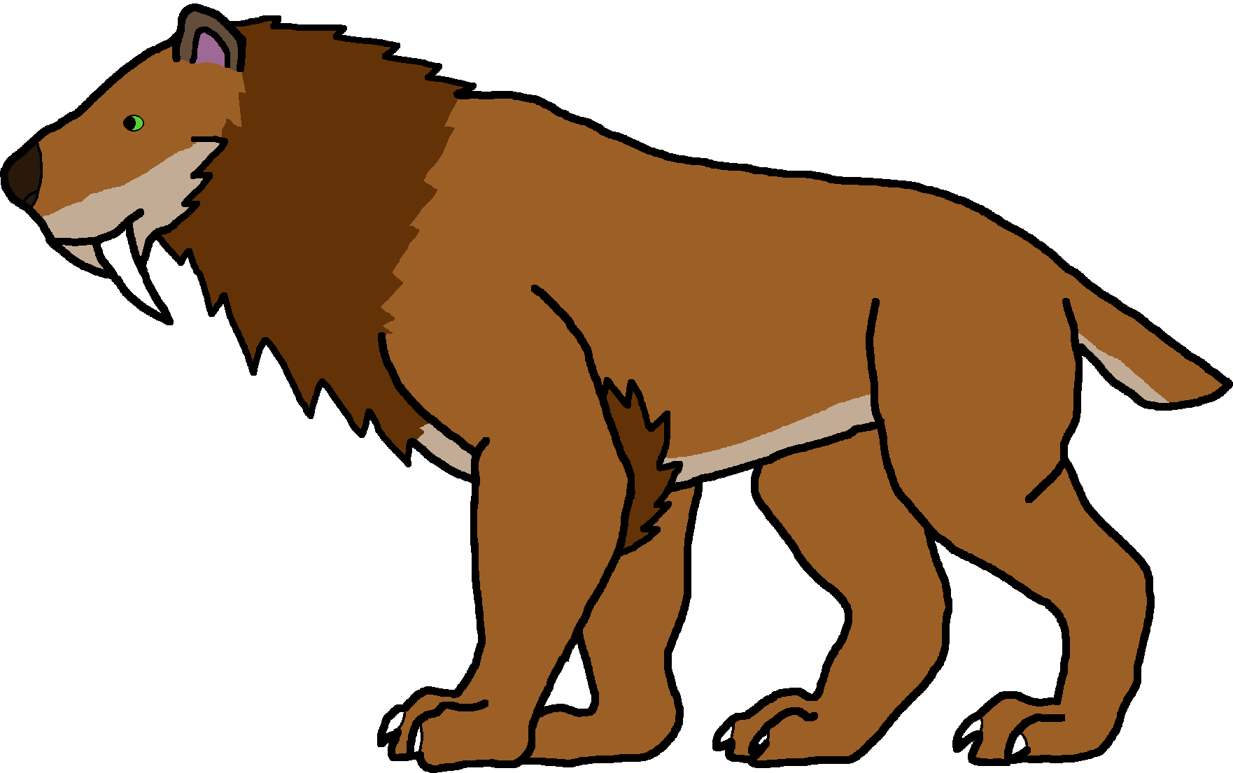 Male Smilodon (Paleoverse + EOIverse) Blank Meme Template