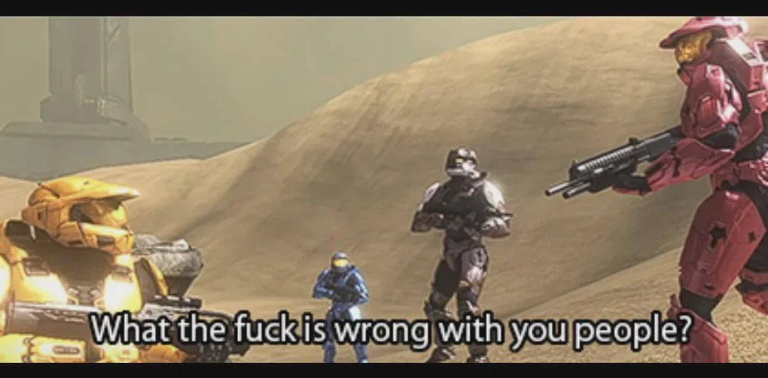 Red vs Blue Blank Meme Template