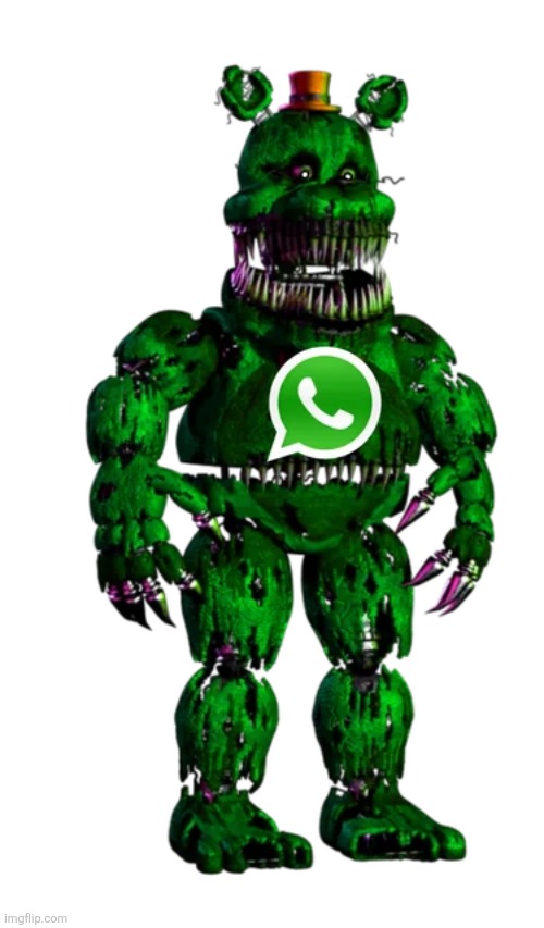 whatsapp freddy | image tagged in whatsapp freddy | made w/ Imgflip meme maker