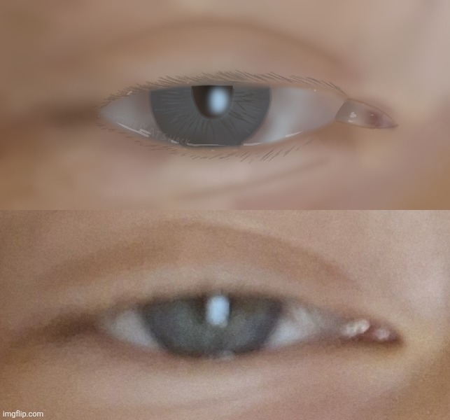Idk i tried drawing my eye it sucks | made w/ Imgflip meme maker