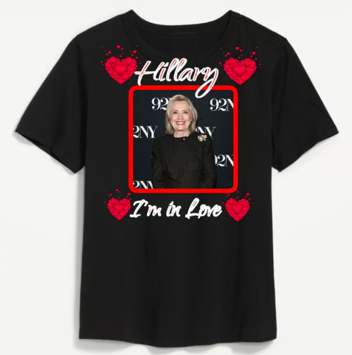 Hillary Clinton I'm in Love Blank Meme Template