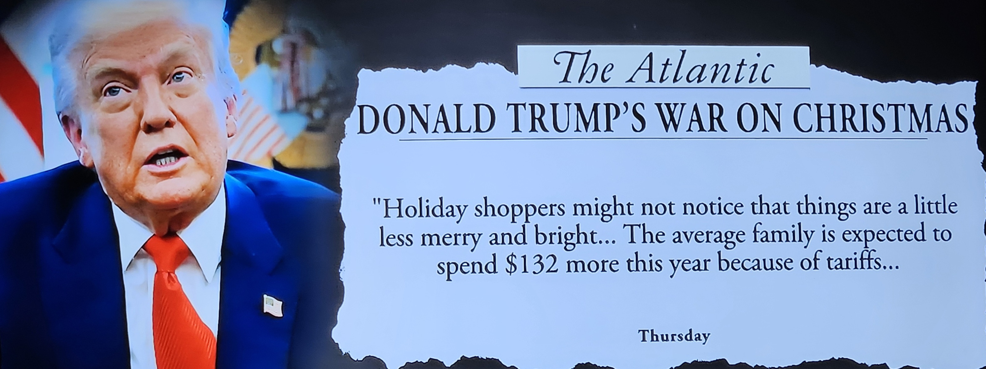 Atlantic's Trump's War on Christmas Blank Meme Template